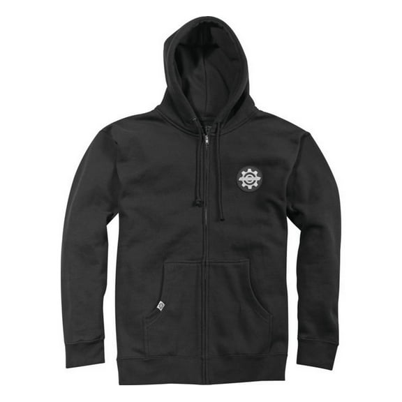 First Gear 518931 Mens Zip Hoody, Black - Small