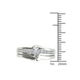 thumbnail image 4 of 1/2 Carat T.W. Diamond Bypass 14kt White Gold Engagement Ring Set, 4 of 5