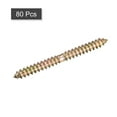 thumbnail image 3 of 6x70mm Hanger Bolts, 80 Pack Double Ended Thread Wood to Wood Dowel Screws, 3 of 5