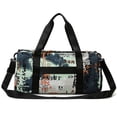 thumbnail image 3 of Bolsa De Dormir Bolsa de entrenamiento de gimnasio correa de hombro ajustable bolsa de baile para hombres y mujeres (verde), 3 of 8