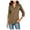 Brown, variant on CEASIKERY Women's Blouse;3/4 Sleeve Tops;V Neck Casual Tunic;Loose Shirt