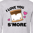 thumbnail image 4 of Inktastic Valentines Day I Love You S'more with Pink Hearts Long Sleeve Youth T-Shirt, 4 of 5