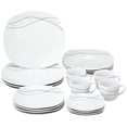 thumbnail image 1 of Lorren Home Trends LH414 20 Piece Square Dinnerware Set Service for 4, Confetti, 1 of 5