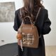 thumbnail image 2 of 2025 Nuevo modelo de moda, bolso de mano para mujer multiusos, mochila de viaje retro con bordado de perro y cuadros., 2 of 10