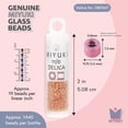 thumbnail image 3 of Miyuki Delica Seed Beads – Size 11/0 (1.6 mm), DB0067, Flesh-Lined AB, 7.2 g, Approx. 1440 Beads, 3 of 7