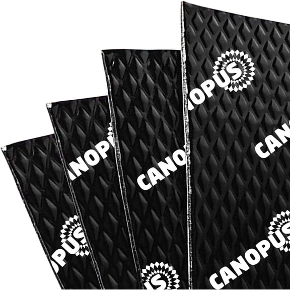 CANOPUS Car Sound Deadening Mat - 80 mil, 10 sqft, Butyl 80 mil 10sqft, Black