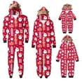 thumbnail image 4 of Odeerbi Matching Family Christmas Pajamas Sets Baby Romper Jumpsuits 2025 Fashion Xmas Print Family Jammies European And American Parent-Child Suit Loungewear Sleepwear for Baby, 4 of 5