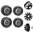 thumbnail image 6 of yotijay 4 Pieces 1/7 RC Car Tires on Road Tire Tyre for RC Hobby Car Crawler Vehicle Black, 6 of 9