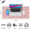 thumbnail image 5 of Long Mouse Pads for Desk,Pink Halloween Ghosts Desk Mats on Top Of Desks, Desk Mouse Pad Extra Large with 3mm Non-Slip Base and Stitched Edge for Gaming,Office,Work,Home 35.4x15.7in, 5 of 5