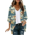 thumbnail image 2 of NJDVHB Cardigan d'Hiver pour Femmes, Blouse Décontractée à Manches Longues avec Poche, 2 of 5