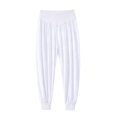 thumbnail image 5 of Capri Pants for Women Solid Plus Size Harem Joggers High Waist Yoga 7/8 Casual Womens Pants White XXL, 5 of 5