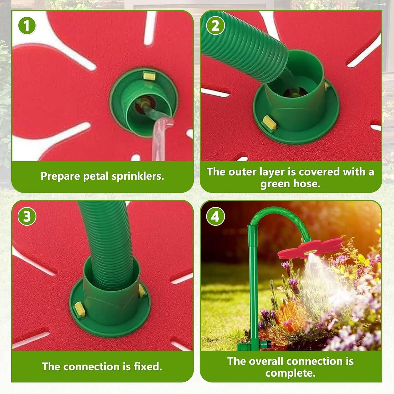 Funny 360° Rotating Sun Flower Sprinkler, Dancing Daisy Garden Water Sprayer For Yard Outdoor Kids Play