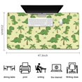 thumbnail image 5 of Long Mouse Pads for Desk,Yellow Dinosaurs Palm Trees Desk Mats on Top Of Desks, Desk Mouse Pad Extra Large with 3mm Non-Slip Base and Stitched Edge for Gaming,Office,Work,Home 47.3"x23.6", 5 of 6