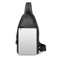 thumbnail image 2 of Bolsa De Hombro Bolsa Paquete de pecho para hombre, impermeable, Oxford, para teléfono móvil, bolsillo con cremallera para trabajo de fin de semana Tmvgtek Para Estrenar, 2 of 9