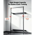 thumbnail image 4 of KFFKFF Folding Power Cage, Wall-Mounted Power Rack Squat Rack, Multifunctional Strength Training Workout Equipment with Landmine Holder, Adjustable J-Hooks & Pull-Up Bar for Home Gym, 1000LBS, 4 of 9