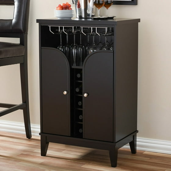 Baxton Studio Easton Modern and Contemporary Dark Brown Wood Modern Dry