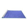 thumbnail image 2 of Ahgly Company Machine Washable Indoor Rectangle Oriental Blue Industrial Area Rugs, 7' x 9', 2 of 4