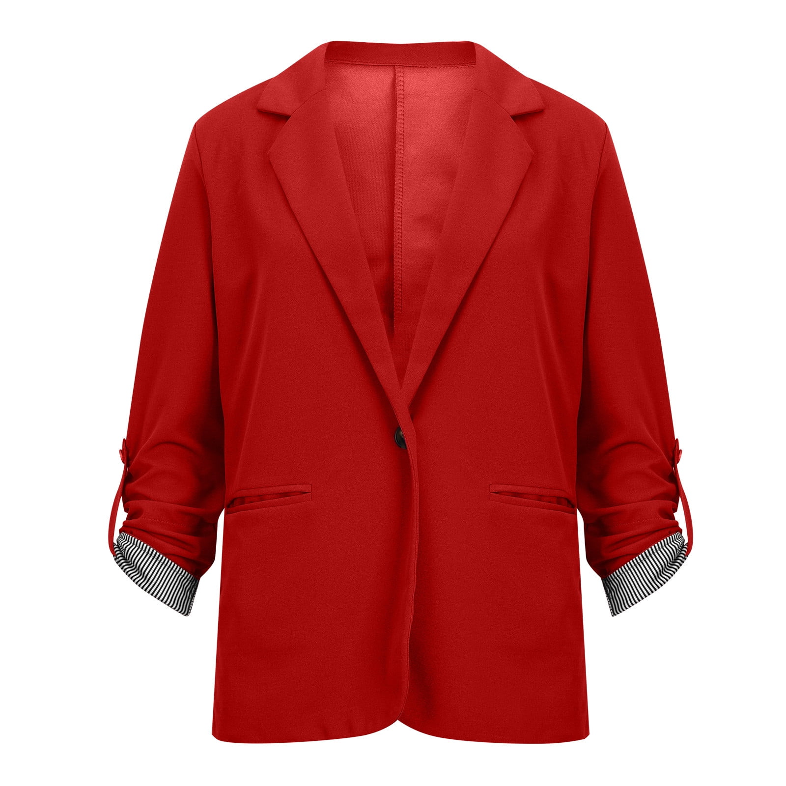 Blazers for Women Business Casual Solid Color Long Sleeve Formal