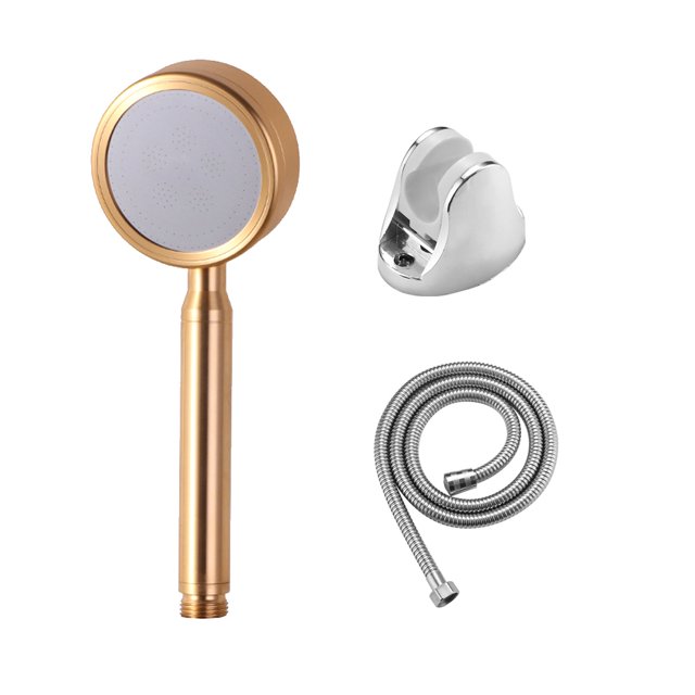 Cabezal de ducha con manguera, rociador de mano de alta presión para baño, potentes suministros de baño, dorado seitruly HA000707-01B