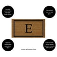 thumbnail image 2 of Evergreen Monogram Indoor Outdoor 100% Natural Coir Doormat 28" x 16" |  Letter  "E", 2 of 3
