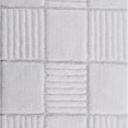 thumbnail image 4 of Knightsbridge Chakker Board 220 GSF Non Skid Back Bath Rug Set - 2- Piece - 17x24 and 21x34", White, 4 of 4