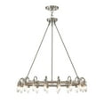 thumbnail image 4 of Vater 32 in. 18-Light Indoor Satin Nickel Finish Chandelier with Light Kit, 4 of 4