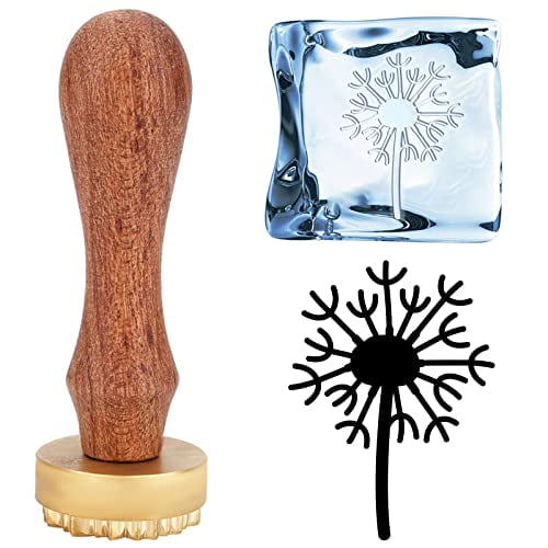 CRASPIRE Ice Stamp Letter K Ice Cube Stamp Ice Branding Stamp with  Removable Brass Head 