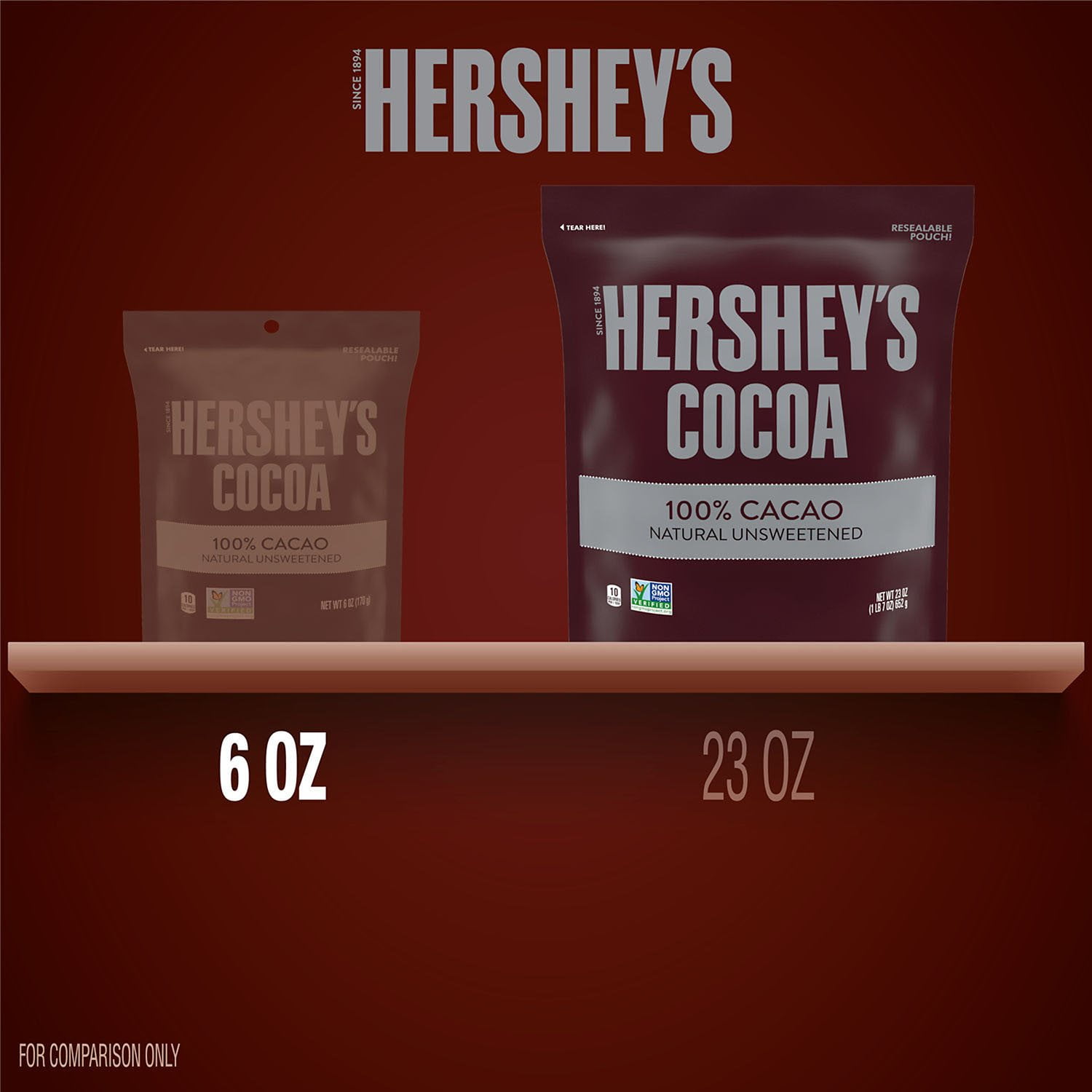 Hershey's Cocoa 100% Cacao Natural Unsweetened, 23 oz