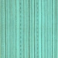 thumbnail image 1 of Ahgly Company Indoor Square Oriental Light Blue Modern Area Rugs, 5' Square, 1 of 4
