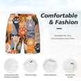 thumbnail image 6 of Picia Cute Cat Paw pattern Mens Swim Trunks with Compression Liner Stretch Beach Shorts Quick Dry with Zipper Pockets No-Chafing Board Shorts-3X-Large, 6 of 9