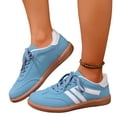 thumbnail image 5 of Willtoo Women's Retro Fashion Sneakers Comfortable Casual Anti Slip Platform Low-Top Sneakers Lace Up Memory Foam Tennis Walking Shoes, 5 of 6
