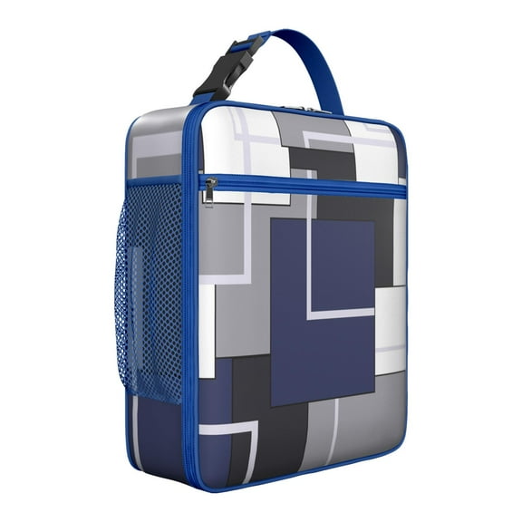 Premium Insulated Abstract Lunch Box for Men & - Reusable Lunch Bag with,Hour Temperature Retention, Compact & Lightweight Design for Office, Work, Picnic, Travel - Durable Lunch Tote for Adults.