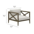 thumbnail image 4 of Northlake 3-Piece Patio Teak Wood Furniture Set with Armchair and Side Table, 4 of 7