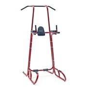 Stamina X Power Tower, Pull Up and Dip Stand, Red