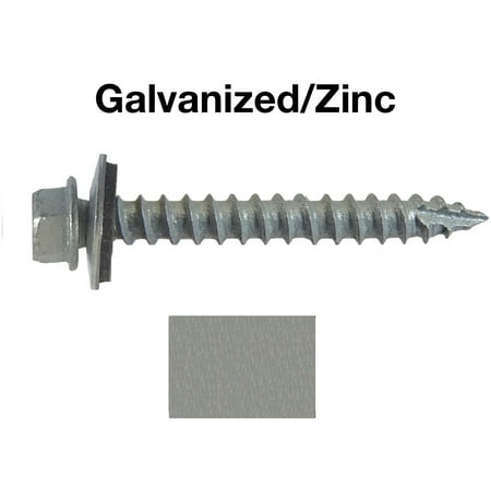 Metal ROOFING SCREWS: (250) 10 x 1-1/2