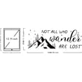 thumbnail image 4 of 1 Sheet Wander Quotes Wall Stickers Vinyl Wall Decor Stickers DIY Saying Wall Art Decal Sticker Home Decoration for Living Room Bedroom Bathroom Black(29x76cm), 4 of 7