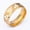 Gold, variant on Unisex Stainless Steel Fashion Triangle Label Ring, Simple and Stylish Design for Everyday Wear