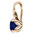 thumbnail image 3 of FB Jewels 14K Rose Gold Blue Sapphire & 1/10 CTW Diamond Pendant, 3 of 3