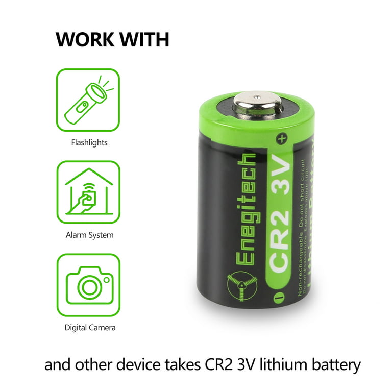 10 Battery Accumulator CR2 (CR15270) Lithium 3V 800mAh Disposable
