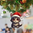 thumbnail image 4 of KCEHTA Christmas Cat Ornaments, Cat Christmas Tree Ornaments, Cute Cat Ornaments for Christmas Tree, Cat Christmas Tree Topper Car Backpack Pendant Holiday Party Decor, 4 of 5
