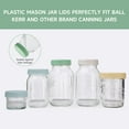 thumbnail image 2 of Czcpp-16 Pcs Couvercles en Plastique pour Bocaux Mason 8 Grand Ouverture&8 Ouverture Régulière pour Ball, Kerr Jars et Plus, Accessoires Réutilisables en Plastique Coloré pour Bocaux de Conserve, Couvercles Étanches avec Silicone, 2 of 4
