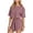 Watermelon Red, variant on Casual Two Piece Sets for Women Short Sleeve Crop Top and High Waist Split Hem Shorts Set Summer Tracksuit Matching Outfits S-XL