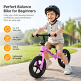 thumbnail image 5 of FUPOJH 12" Kids Balance Bike, Adjustable, EVA Silent Tires, Toddlers Ages 2-5,Pink, 5 of 7