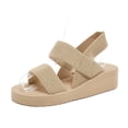 thumbnail image 6 of Willtoo Women's Orthopedic Sandals Comfortable Summer Thick Soled Wedge Slides Soft Sole Casual Elastic Straps Sandals for Women, 6 of 6