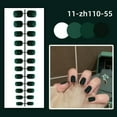 thumbnail image 5 of 24Pcs Manicure Bright Wearable Full Cover Short Square Head False Nails Solid Color Fake Nails Detachable Press-on Nails 11-ZH287-07, 5 of 8
