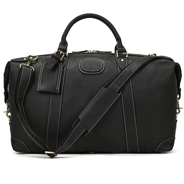 Bolso Retro de cuero genuino para hombre, bolsa de hombro de gran capacidad, Estilo Vintage