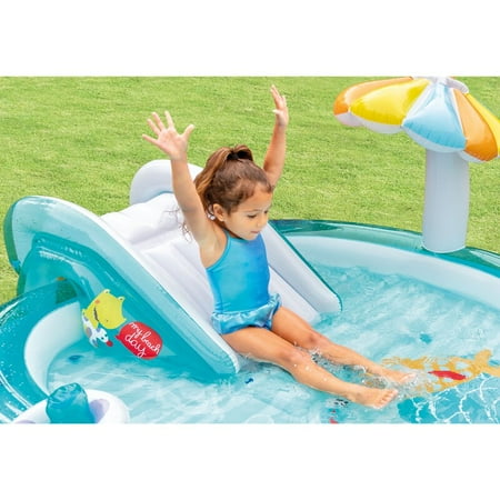 kiddie pool with built in slide