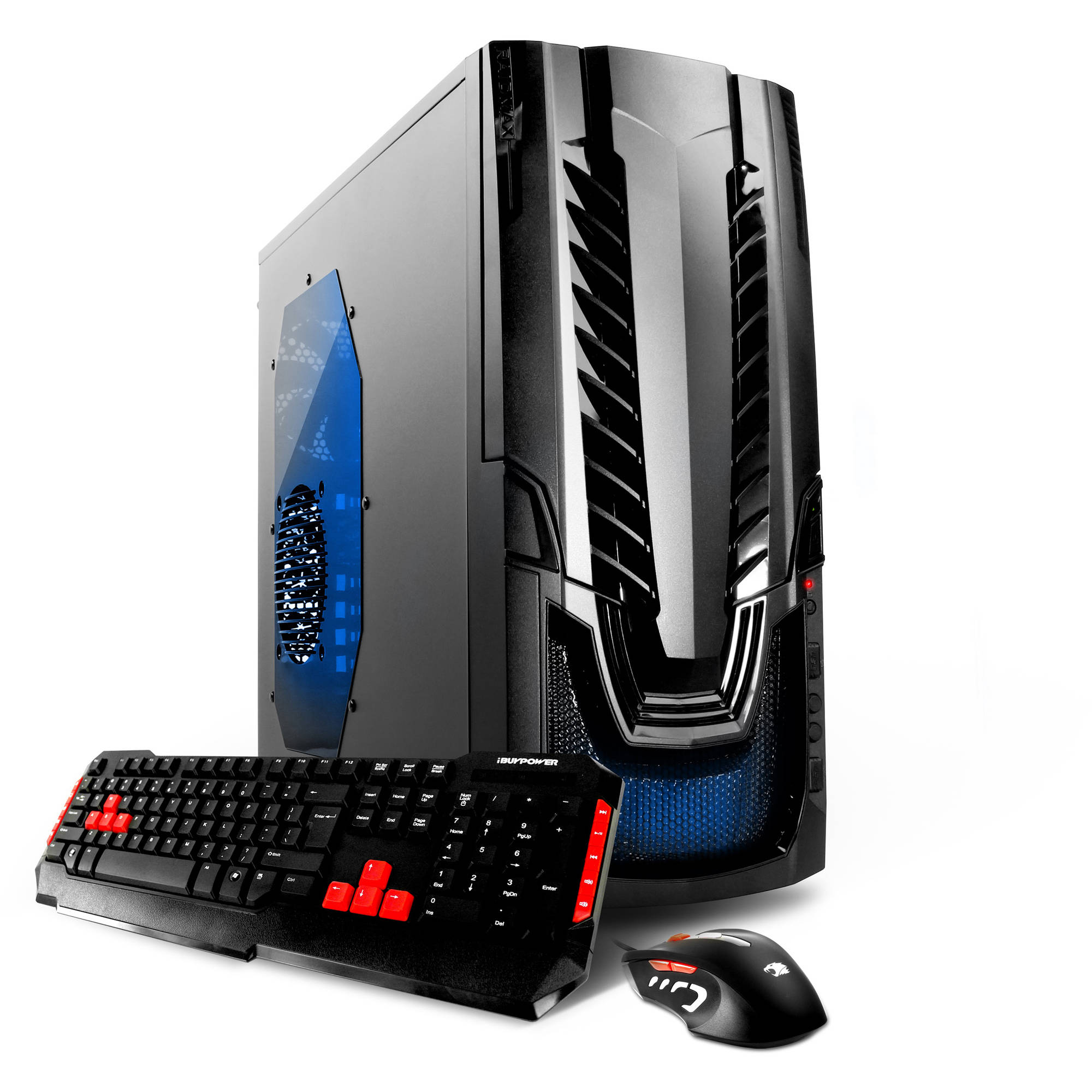 ibuypower black gamer power wa550b desktop pc with amd quad-core