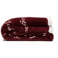 thumbnail image 6 of Chanasya Warm Hugs Positive Energy Healing Thoughts Super Soft Plus Fleece Sherpa Microfiber Comfort Caring Red Gift Throw Blanket - Get Well Soon Gift for Women Men Cancer Patient - Burgundy Blanket, 6 of 8