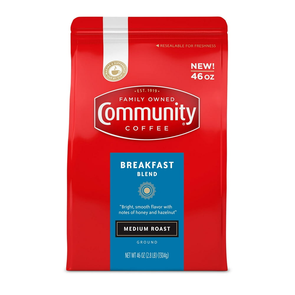 Community Coffee Ground, Breakfast Blend (46 Ounce)